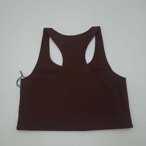 Girlfriend Collective Paloma Racerback Bra in Earth Size Medium - Picture 5 of 6